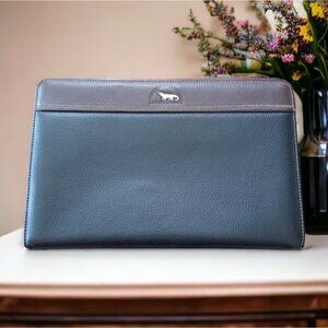 Handbag small leather small travel bag many compartments crocodile  hardware